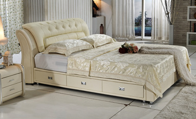 帝凰居新款歐式臥室多功能儲物床 優(yōu)質工藝與實用設計的完美融合